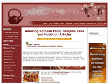 Tablet Screenshot of amazing-chinese-food.com